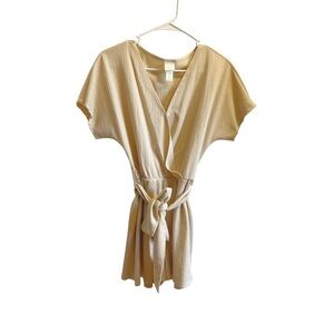 H&M Textured Cream Romper